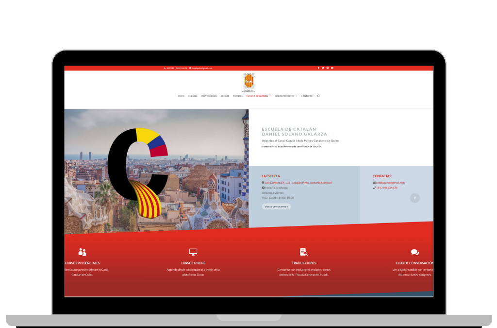 Diseño Web CASAL CATALÀ DE QUITO
